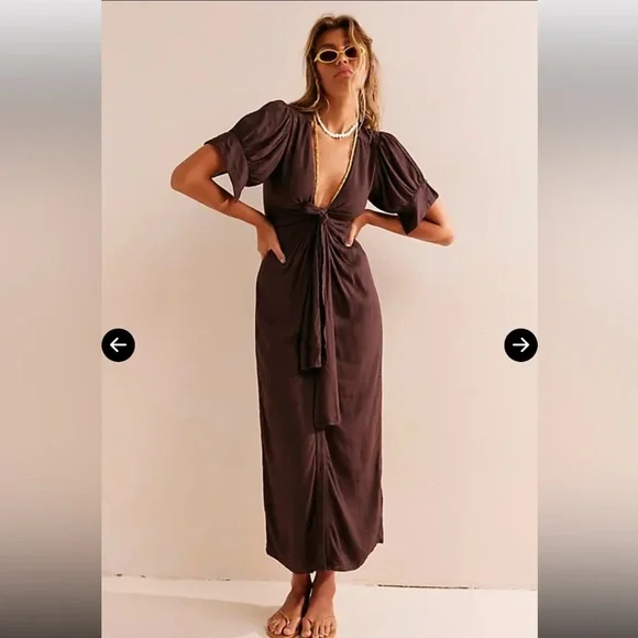 Free People | Dresses | Nwt Free People Vintage Summer Midi Dress In Double  Espresso Size Medium | Poshmark